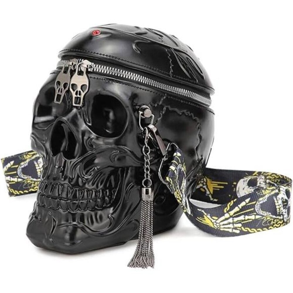 Skull Purses Handbags For Women Shoulder Bag,Skull Crossbody Purse Gothic Bag - Picture 7 of 7